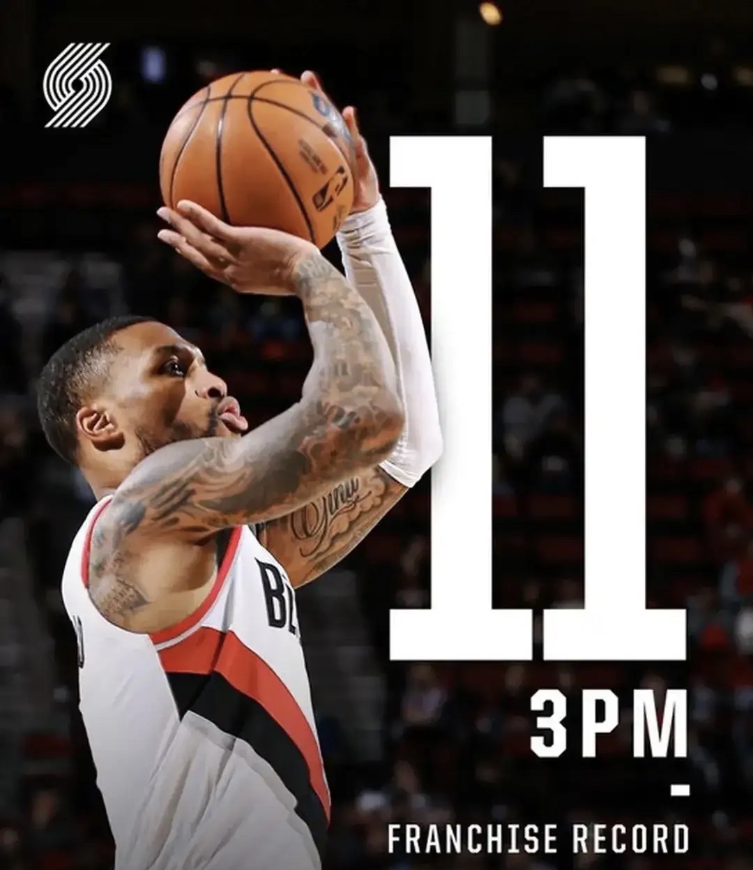 包含篮网血洗勇士，利拉德打破历史纪录的词条